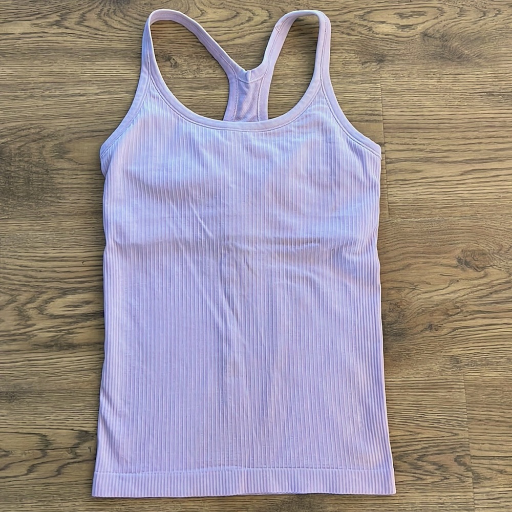 Lululemon size 6 “Ebb to Street” tank top with shelf bra
